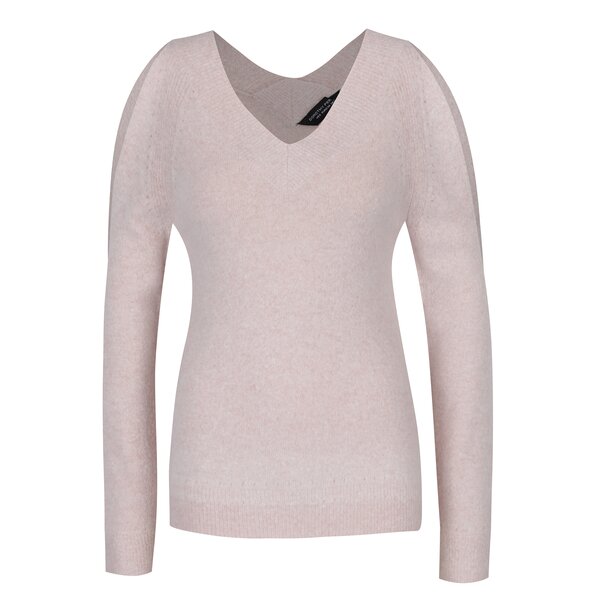Pulover roz cu decupaje pe umeri Dorothy Perkins