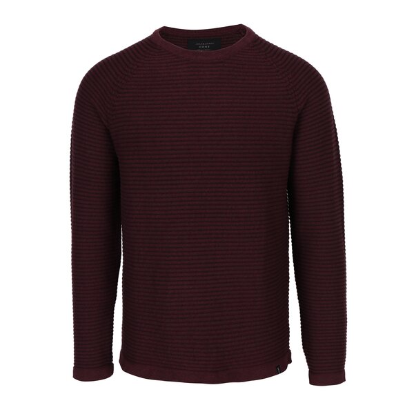 Pulover vișiniu cu mâneci raglan pentru bărbați - Jack & Jones Wind