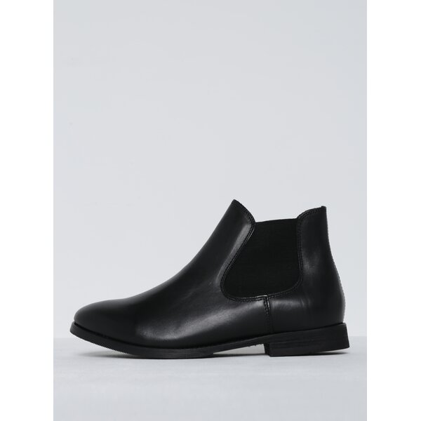 Ghete Chelsea negre din piele Selected Femme Beathe