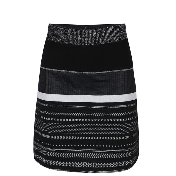 Fustă în A negru & alb - Desigual Anders