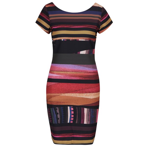 Rochie tubulară cu aspect 2 în 1 multicolora - Desigual Second