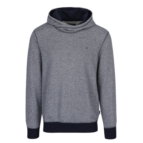 Hanorac gri melanj cu detalii bleumarin Jack & Jones Crooner