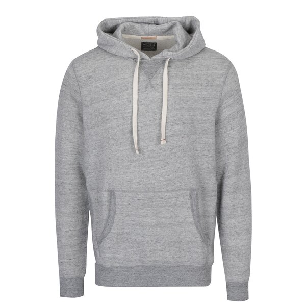 Hanorac gri melanj cu buzunar Kangaroo Jack & Jones Josh