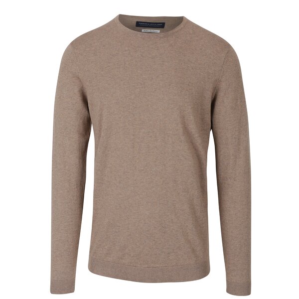Pulover bej melanj pentru bărbați - Jack & Jones Luke