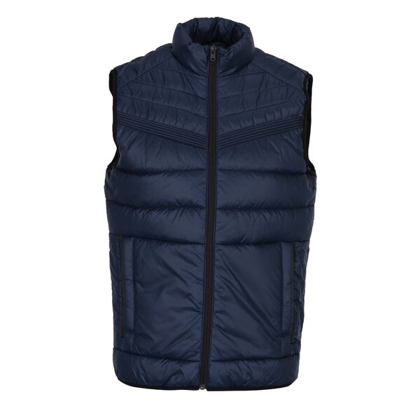 Vestă bleumarin matlasată cu buzunare Jack & Jones Gavin