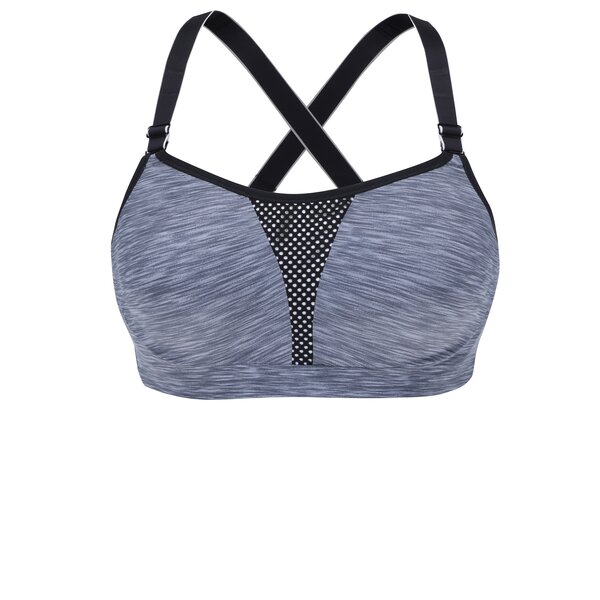 Bustier sport gri melanj cu negru Maidenform