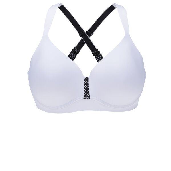 Bustier sport alb cu negru Maidenform