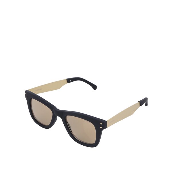 Ochelari de soare negru cu auriu unisex Komono Allen