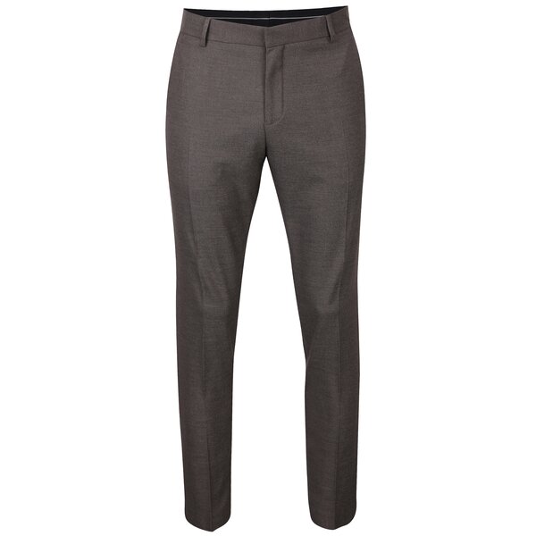 Pantaloni maro pentru bărbați - Selected Homme Done Buffalo