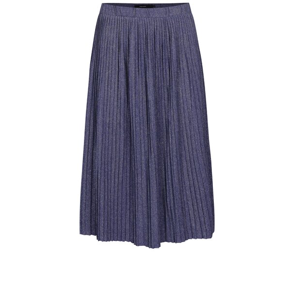 Fustă bleumarin plisată în nuanță metalică - VERO MODA Sia