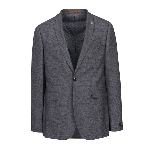Sacou de costum gri cu revere - Burton Menswear London