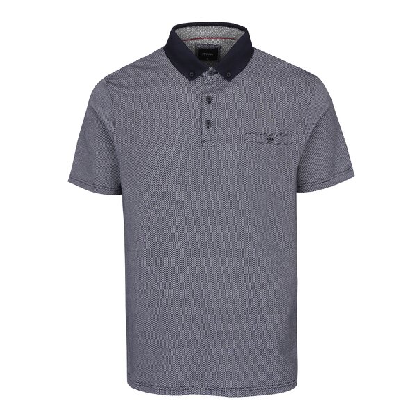 Tricou polo alb & negru pentru bărbați - Burton Menswear London