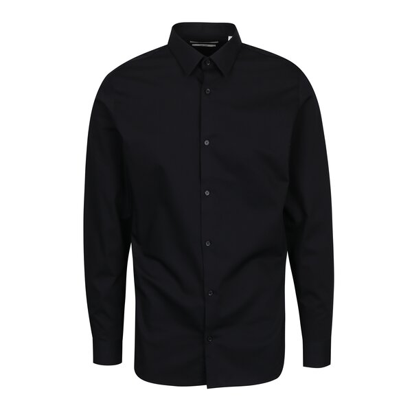 Cămașă neagră slim fit pentru bărbați - Jack & Jones Non