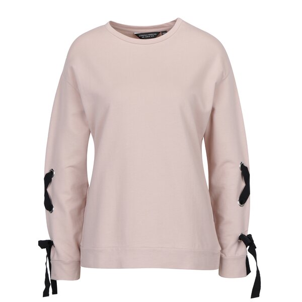 Bluză roz cu funde pe mâneci Dorothy Perkins