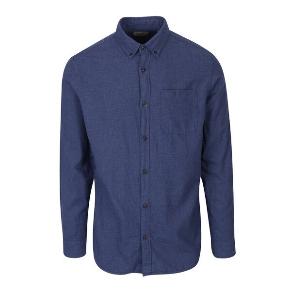 Cămașă slim albastră cu buzunar la piept - Jack & Jones Voakland