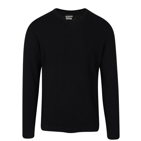 Pulover negru cu guler encoeur - Jack & Jones Luke