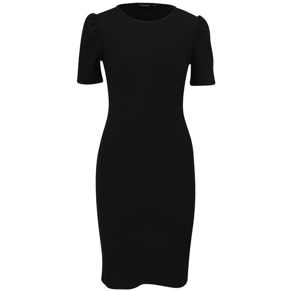 Rochie neagra bodycon cu maneci scurte balon - Dorothy Perkins
