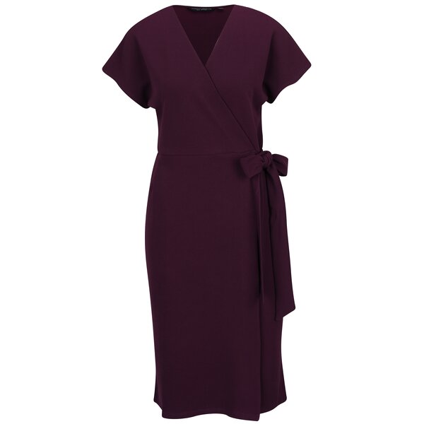 Rochie violet cu decolteu suprapus Dorothy Perkins