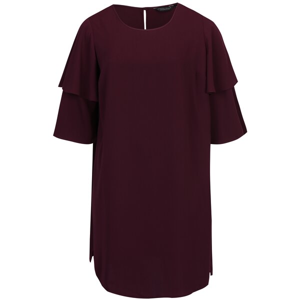 Rochie violet cu mâneci clopot 3/4 Dorothy Perkins Curve