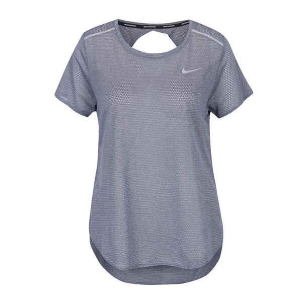 Tricou sport gri cu decupaj la spate Nike