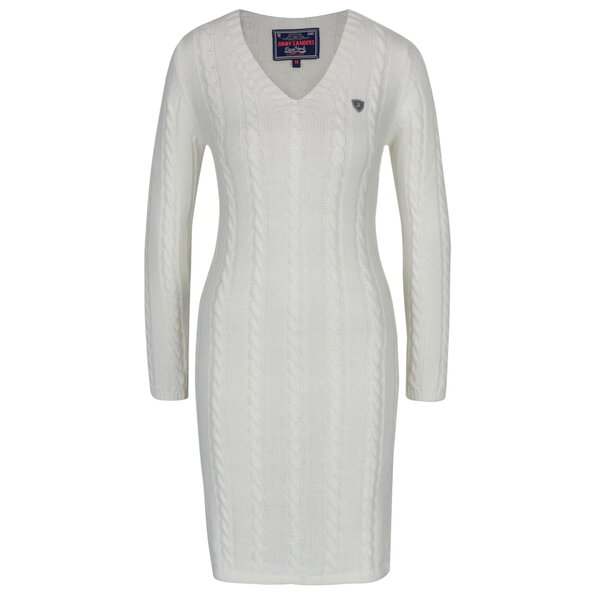 Pulover - rochie crem cu torsade - Jimmy Sanders