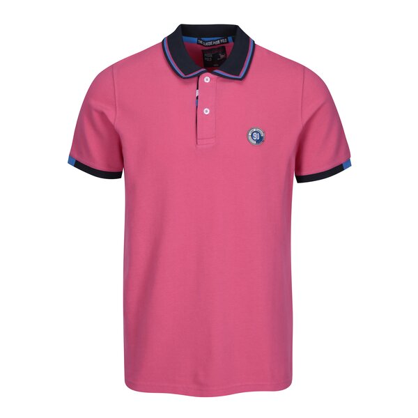 Tricou polo roz pentru bărbați - Jimmy Sanders