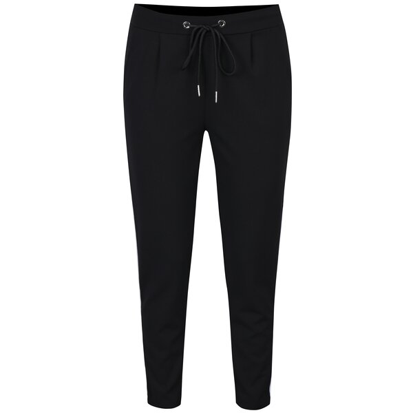 Pantaloni negri cu dungi laterale Haily´s Greta
