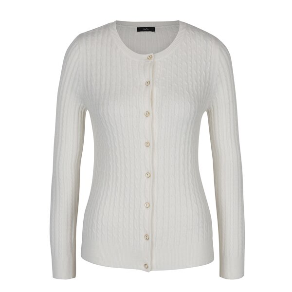 Cardigan crem cu torsade - M&Co