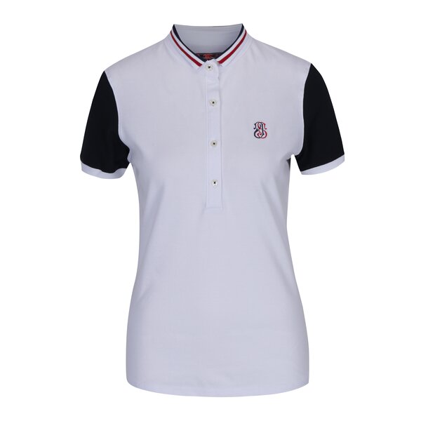 Tricou polo alb & bleumarin pentru femei - Jimmy Sanders
