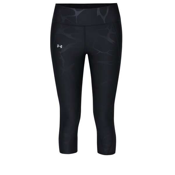 Colanți sport negri 3/4 pentru femei - Under Armour