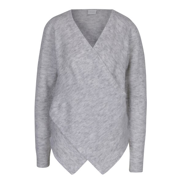Pulover gri deschis cu adaos de mohair VILA Cant