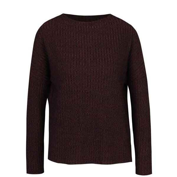 Pulover bordo tricotat fin - Jacqueline de Yong Mei