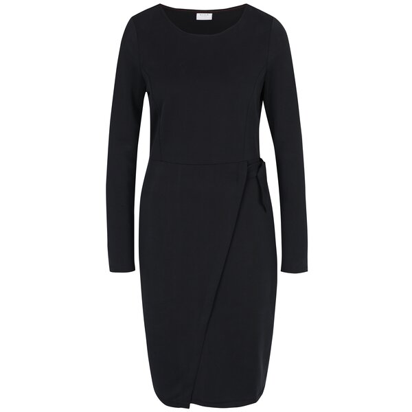 Rochie neagră cu mâneci lungi VILA Jamba