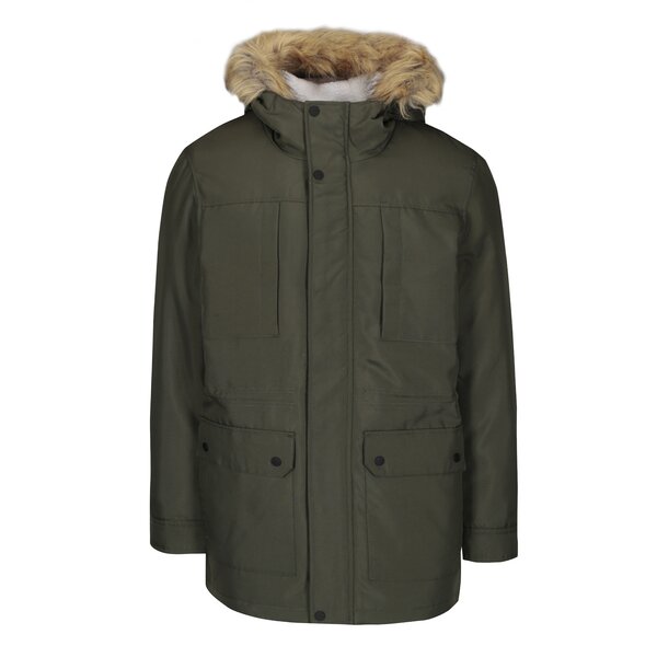 Jachetă parka kaki cu glugă ONLY & SONS Eskil