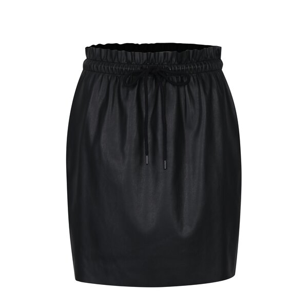 Fustă neagră cu talie elastică VERO MODA Riley