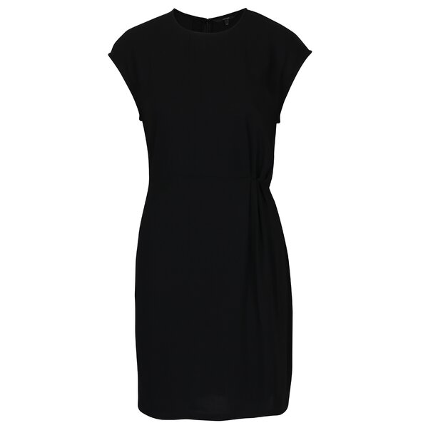 Rochie neagră cu pliuri asimterice VERO MODA Nice
