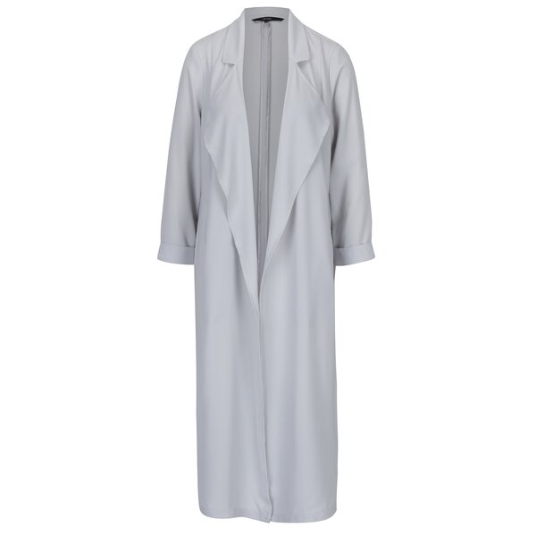 Pardesiu lungi gri cu mâneci 3/4 VERO MODA Libi