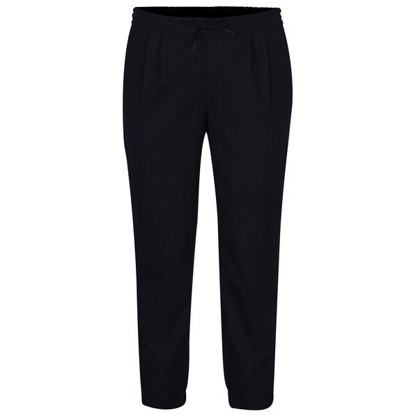 Pantaloni bleumarin cu dungi și talie medie pentru femei - ONLY Sophie
