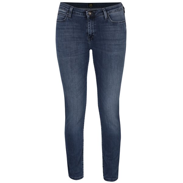 Blugi albaștri skinny cu aspect prespălat Lee