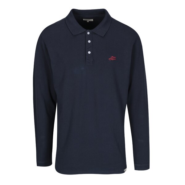 Bluză polo bleumarin cu logo brodat pentru bărbați - Shine Original