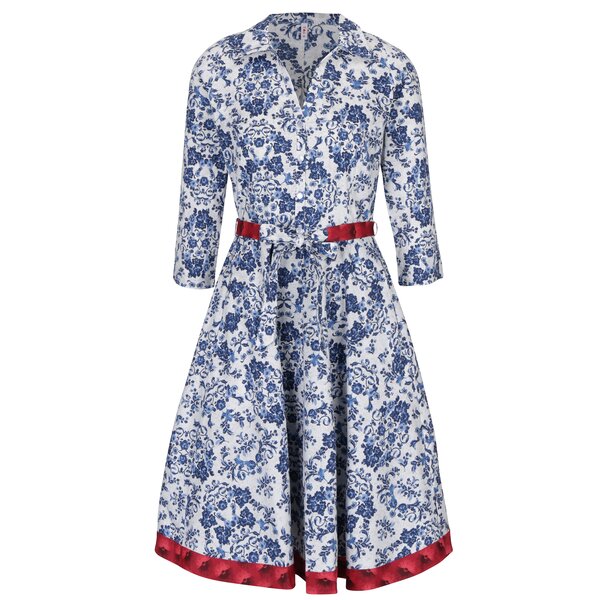 Rochie cu imprimeu floral și mâneci 3/4 Blutsgeschwister
