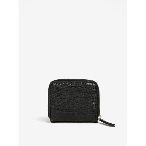 Portofel negru cu model reptilă Pieces Jenela
