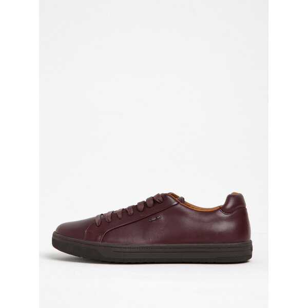 Pantofi sport bordo din piele Geox Rikin F