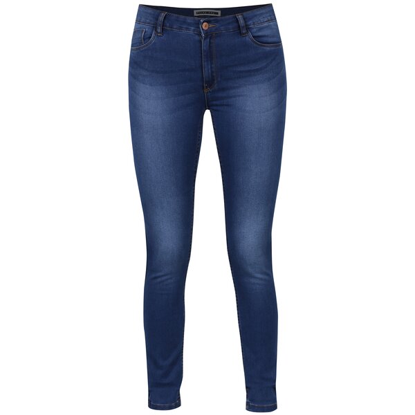 Blugi slim fit albaștri cu aspect prespălat - Noisy May Extreme