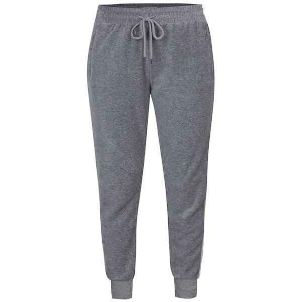 Pantaloni sport gri melanj cu șnur ajustabil - Hailys Vital