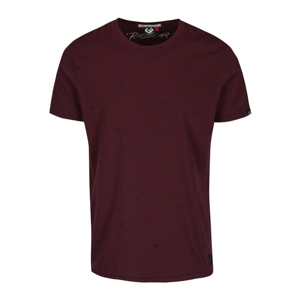 Tricou vișiniu cu print Ragwear Dami pentru bărbați