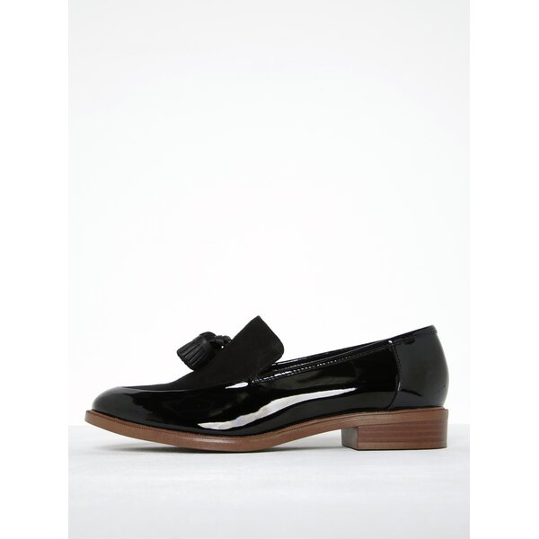 Mocasini negri din piele lucioasă Clarks Taylor Spring