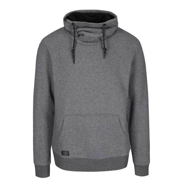 Bluză gri melanj cu guler înalt Ragwear Indiana