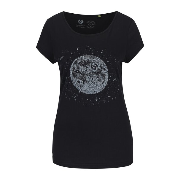 Tricou gri închis cu imprimeu grafic Ragwear Mint A Organic