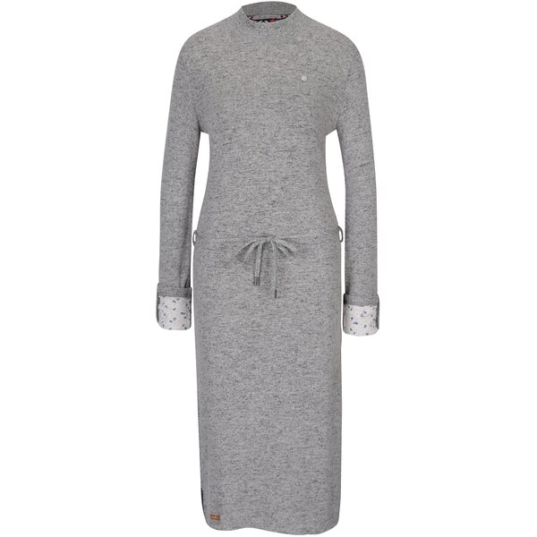 Rochie gri cu mâneci lungi Ragwear Provence